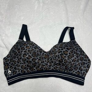 Torrid Black Leopard Print Wireless Comfort Bra